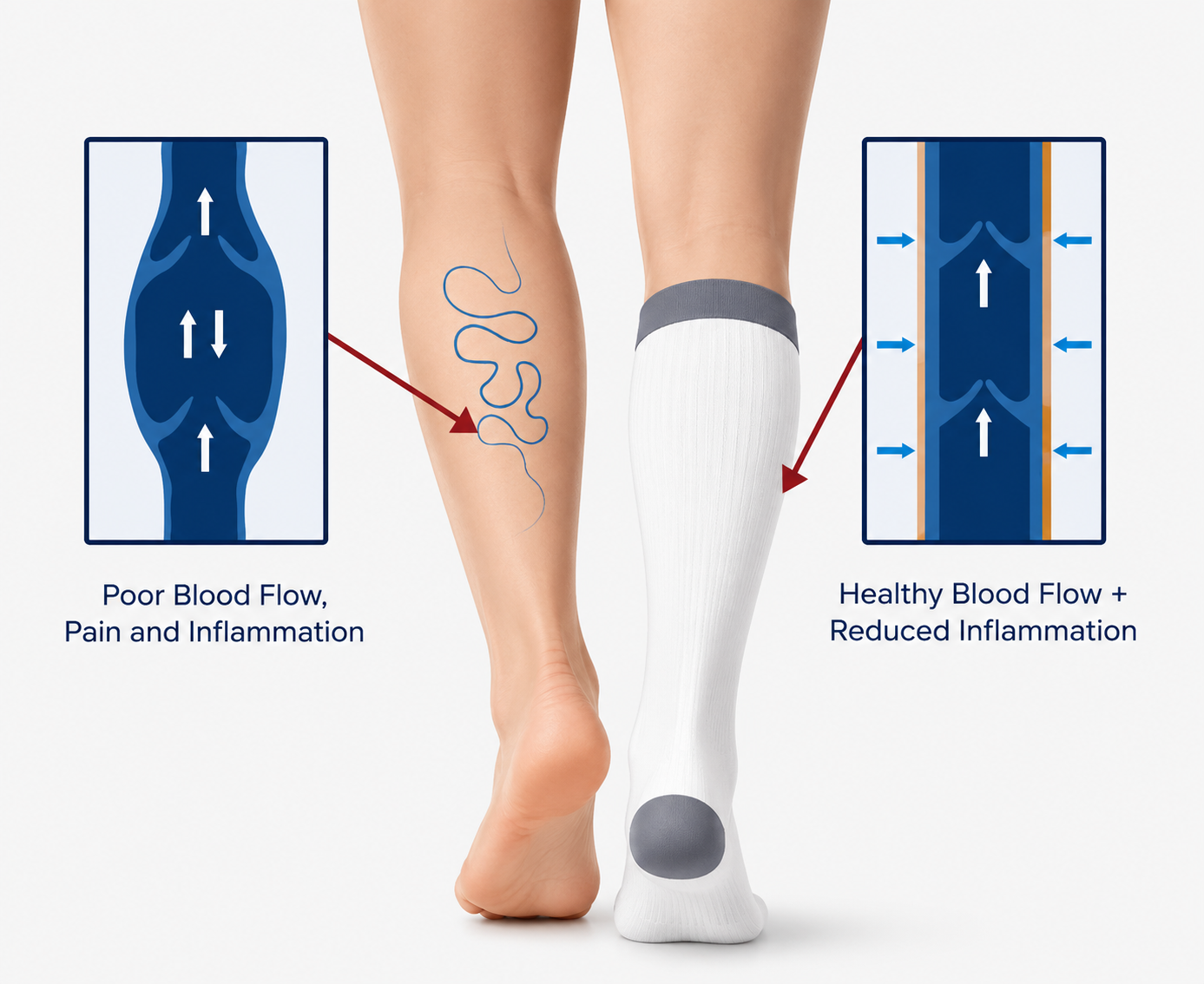 LifeEase™ Graduated Compression Socks — Firm Support