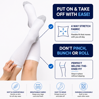 LifeEase™ Graduated Compression Socks — Firm Support