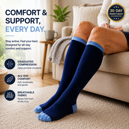Graduated Compression Socks — Firm Support